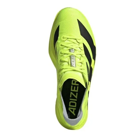 New Men’s Adidas Adizero Adios Pro 4 Lucid Lemon Black Size 12 JR6364